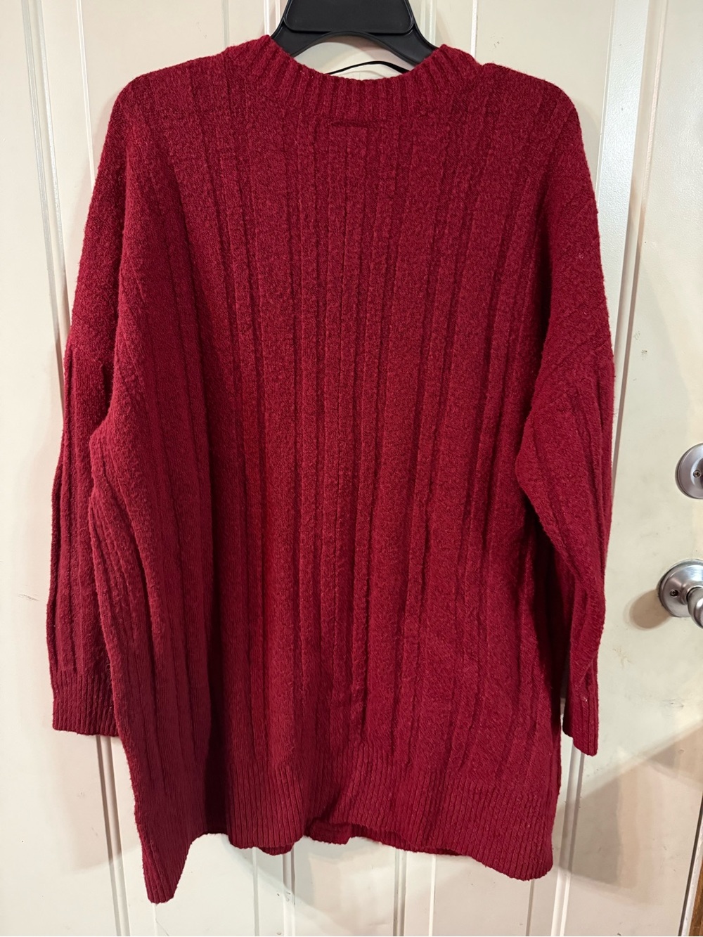 Torrid Deep Red Ribbed Button Cardigan - Picture 3 of 3